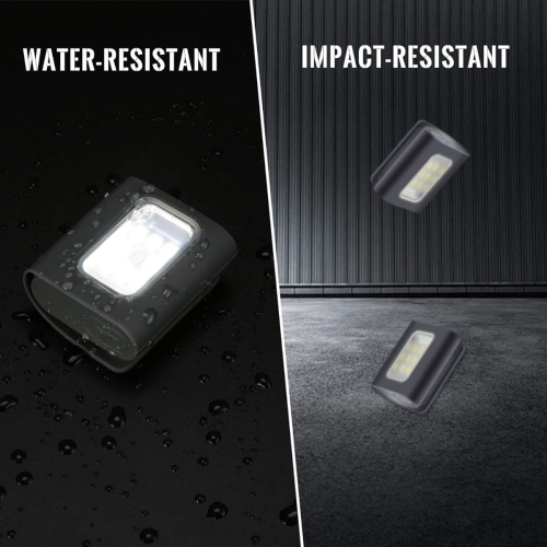 Feux de course Lumières de sécurité rechargeables pour marcher la nuit Lampe de poche portative LED de travail Avertissement pour le camping, la