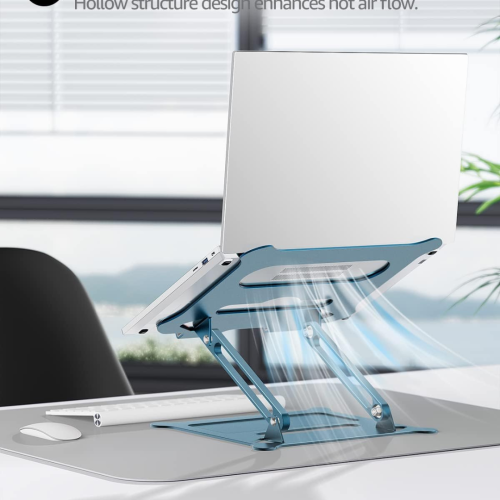 Laptop Notebook Stand Holder Adjustable Ultrabook Stand Riser Portable Compatible with MacBook Air Pro HP Dell XPS Lenovo All laptops 10-15.6"