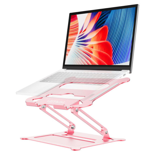 URMUST  Laptop Notebook Stand Holder Adjustable Ultrabook Stand Riser Portable Compatible With Macbook Air Pro HP Dell Xps Lenovo All Laptops 10-15.6" Love!!