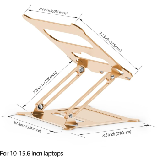 Laptop Notebook Stand Holder Adjustable Ultrabook Stand Riser Portable Compatible with MacBook Air Pro HP Dell XPS Lenovo All laptops 10-15.6"