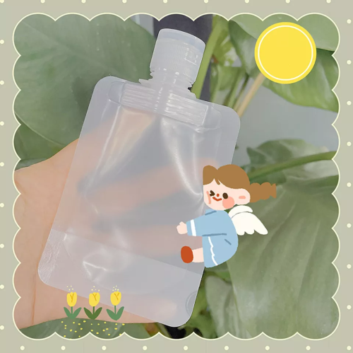 5 sachets de voyage pour les articles de toilette, sac de voyage pour maquillage liquide anti-fuites, contenant liquide de voyage pour lotion/crème