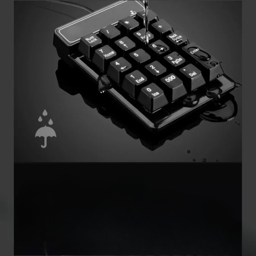 Numeric Keypad, Portable 19 Keys Mini Wired USB Numeric Numpad Number Keyboard for Laptop Computers, Desktop
