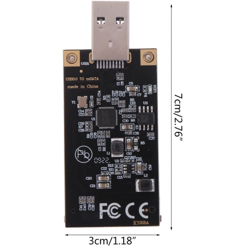 USB 3.0 To MSATA Converter ASM1153E Chipset Solid State Drive Mobile Hard Drive -1 Piece