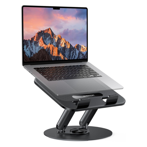 Laptop Stand for Desk 360 Rotating, OMOTON Ergonomic Computer Stand Adjustable Portable Laptop Riser Compatible with MacBook Pro/MacBook Air/Lenovo