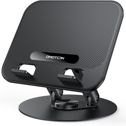 Laptop Stand for Desk 360 Rotating, OMOTON Ergonomic Computer Stand Adjustable Portable Laptop Riser Compatible with MacBook Pro/MacBook Air/Lenovo