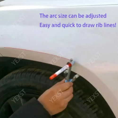 Car Wheel Eyebrow Mark Scraper Accessory Durable Wheel Arch Parallel Scriber Automotive Hand Tools Hand Tools