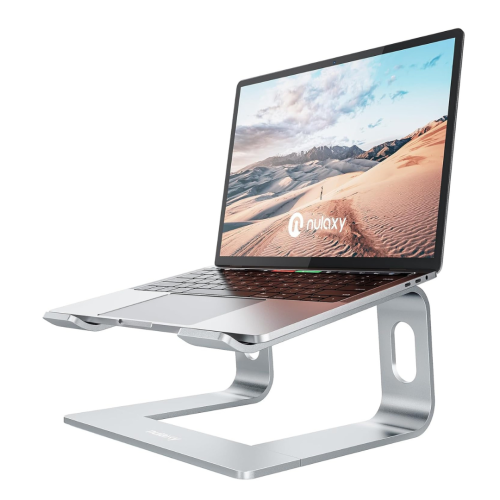 Nulaxy Laptop Stand, Ergonomic Aluminum Laptop Mount Computer Stand, Detachable Laptop Riser Notebook Holder Stand Compatible with MacBook Air Pro,