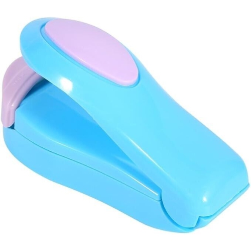 Mini Heat Sealing Machine for Home Use, Handheld Mini Portable Sealing Machine Heat Sealer Stapler for Packing home use-(BLUE)