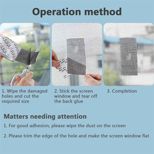 1 Roll Self-Adhesive Window Screen Repair Tape - Quickly And Easily Repair Tears And Holes