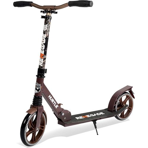 Image 1 de 5.. Trottinette légère et pliable – Trottinette réglable pour adolescents et adultes, plateforme en alliage avec roues à impact élevé