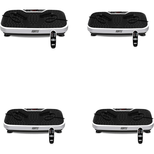 Hurtle Fitness Vibration Platform Machine - Home Gym Whole Body Shaker Exercise Machine Workout Trainer Fast Weight Loss w/Resistance Bands Easy