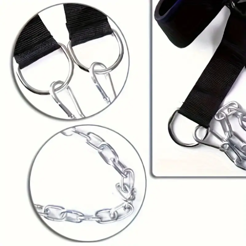 Bande d'exercice pour le cou et la tête avec chaîne en fer pour l'entraînement musculaire et une résistance accrue