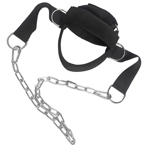Bande d'exercice pour le cou et la tête avec chaîne en fer pour l'entraînement musculaire et une résistance accrue