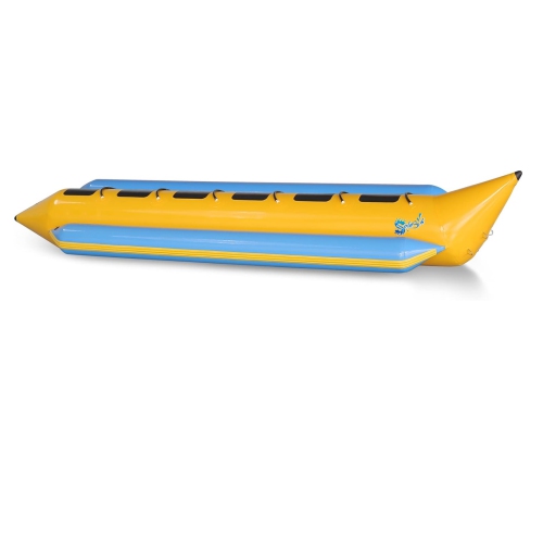 Image 1 de 5.. Bateau banane gonflable pour personne de SereneLife, sac de rangement, pompe à pied et trousse de réparation, robuste et épais Sièges et repose-pieds