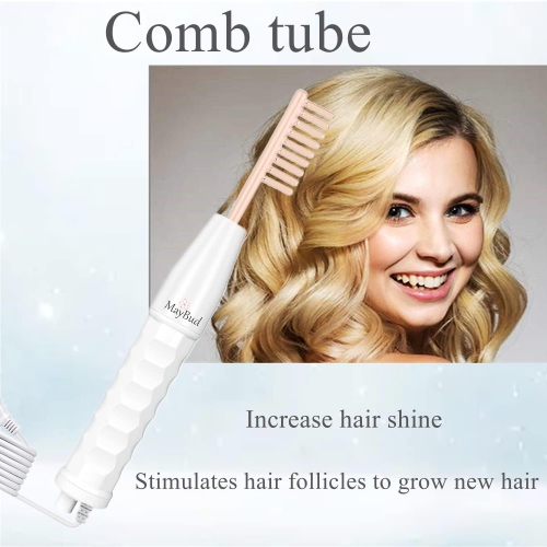 MayBud Portable Handheld High Frequency Facial Wand Skin Machine Acne Treatment Device Beauty Instrument with Glass Packaging Case