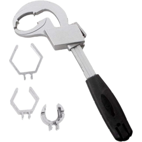 Universal Adjustable Double Ended Wrench, Multifunctional Faucet Wrench for Sink, Pipe Wrenches Set for Plumbing Repair Installation Hand Tools