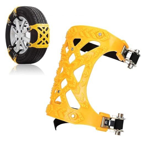 Snow Chains, 1pcs Universal Car Snow Tire Anti-skid Chains Beef Tendon Mud Wheel Safety Chain Vehicle Truck