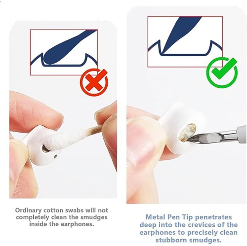 Portable Earbuds Cleaning Pen for Convenient Cleaning On-the-Go, Removing Dust, Dirt