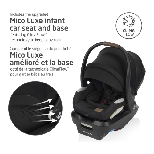 Maxi Cosi Zelia Luxe 5-in-1 Modular Travel System - Basalt Black