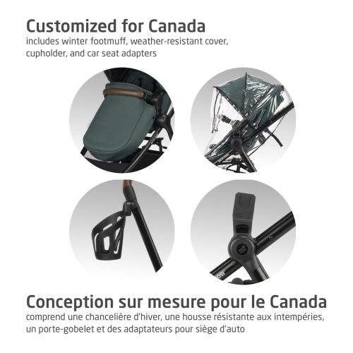 Système de voyage modulaire 5-en-1 Zelia Luxe de Maxi Cosi - Vert essentiel