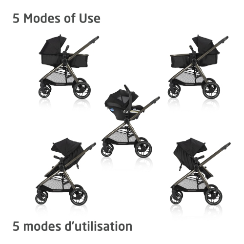 Système de voyage modulaire 5-en-1 Zelia Luxe de Maxi Cosi - New Hope Black