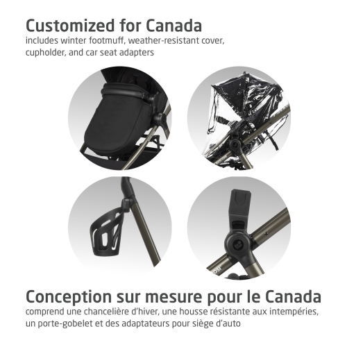 Système de voyage modulaire 5-en-1 Zelia Luxe de Maxi Cosi - New Hope Black