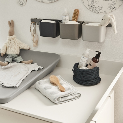 Longue étagère de rangement de Leander - Gris poussiéreux