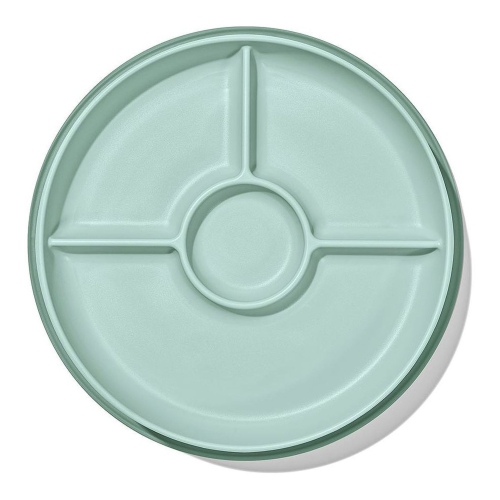 OXO Tot Stick & Stay Suction Divided Plate - Opal