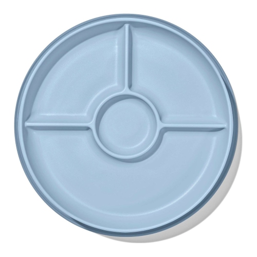 OXO Tot Stick & Stay Suction Divided Plate - Dusk