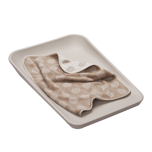 Surmatelas en jersey de coton biologique de Leander pour les tables à langer – Cappuccino