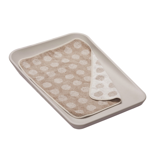 Surmatelas en jersey de coton biologique de Leander pour les tables à langer – Cappuccino