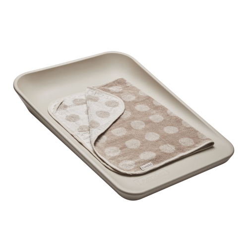 Surmatelas en jersey de coton biologique de Leander pour les tables à langer – Cappuccino
