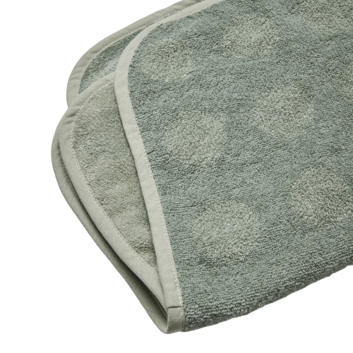 Surmatelas en jersey de coton biologique Leander pour boulanger - Vert sauge
