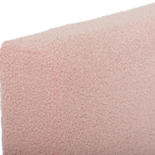 CorLiving Modern Fabric Twin Bed in Pink