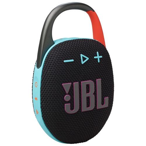 Open Box - JBL Clip 5 Waterproof Bluetooth Wireless Speaker - Funky Black