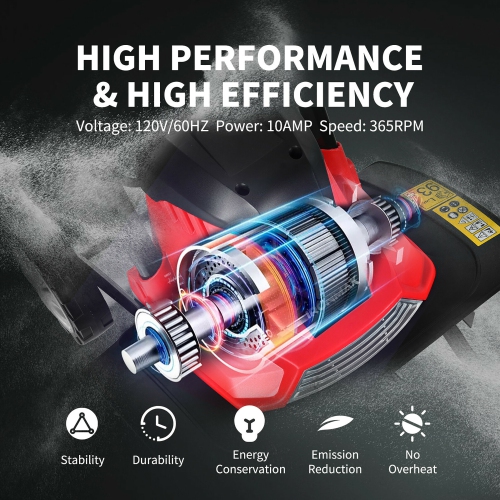 Costway 17-Inch 13.5 Amp Corded Electric Tiller and Cultivator 9'' Tilling Depth Red