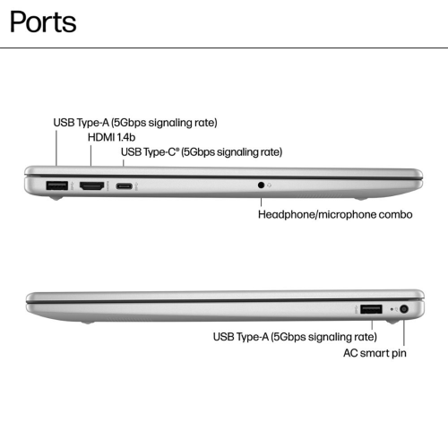 HP 15.6" HD Touchscreen Laptop - Silver
