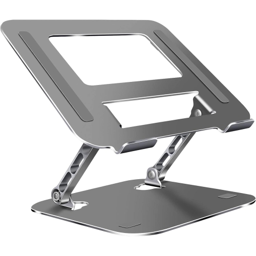 Laptop Stand for Desk 360 Rotating, OMOTON Ergonomic Computer Stand Adjustable Portable Laptop Riser Compatible with MacBook Pro/MacBook Air/Lenovo