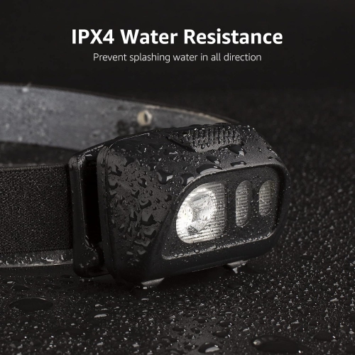 Lepro LED Headlamp Battery Powered 2-Pack, 1500 Lux Super Bright Head Lamp with 6 Lighting Modes, Red&White Light, Waterproof Lightweight Hardhat