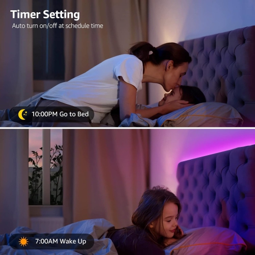 Lepro Smart LED Light Strip, 16.4FT Alexa WiFi LED Strip Sync with Music, 16 Million Colors Strip Lights for Bedroom, Home, Kitchen, TV, Party, Only