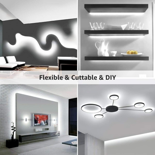 Lepro LED Strip Light, 32.8ft Dimmable Vanity Lights, 6000K Super Bright LED Tape Lights, 420 LEDs SMD 2835, Strong 3M Adhesive, Suitable for Home,