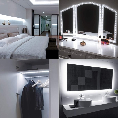 Lepro LED Strip Light, 32.8ft Dimmable Vanity Lights, 6000K Super Bright LED Tape Lights, 420 LEDs SMD 2835, Strong 3M Adhesive, Suitable for Home,