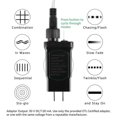 LE LED Curtain Lights, 306 LEDs 9.8 x 9.8 ft Fairy Lights Plug in, 8 Lighting Modes String Lights Indoor, Outdoor Patio Twinkle Lights