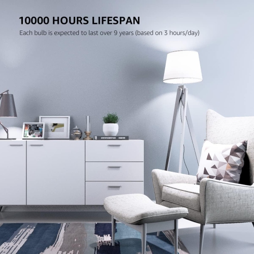 LE LED Light Bulbs 100W Equivalent, 14W 1500 Lumens 5000K Daylight White LED Bulb, Non-dimmable Light Bulb, A19 E26 Standard Base, 10000 Hour