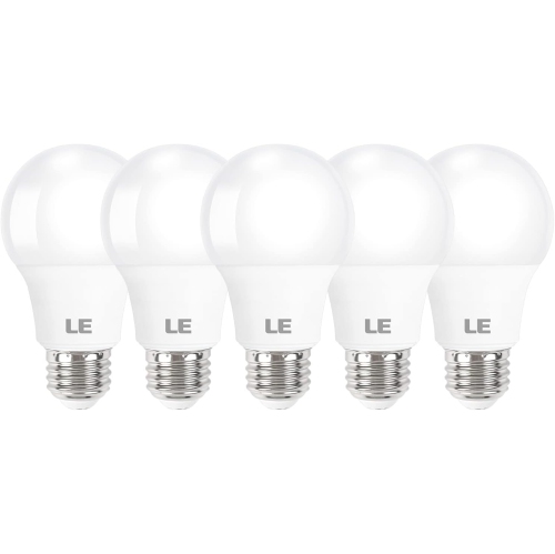LEPRO  Le Led Light Bulbs, 2700K Soft Warm Led Bulb 60W Equivalent, Non-Dimmable, A19 E26 Standard Medium Base, 10000 Hour Lifetime, Ul Listed, 9