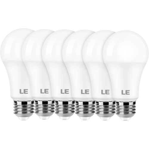 LE LED Light Bulbs, 100W Equivalent, 14W 1500lm 2700K Warm White LED Bulb, Non-dimmable Light Bulb, A19 E26 Standard Base, 10000 Hour Lifetime, 6