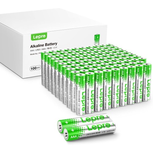 Lepro AAA Alkaline Batteries 100 Pack