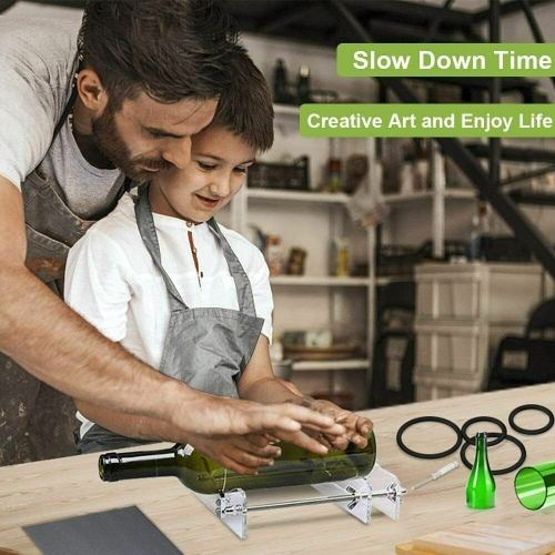 Trousse de coupe de bouteille en verre&nbsp;: Transformez les bouteilles en projets d'artisanat uniques, transformez les bouteilles de tous les jours