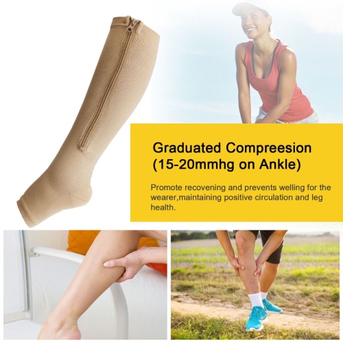 Bas de compression 20-30mmHg : Soutien ferme pour une meilleure circulation, une réduction de l'enflure et une fatigue