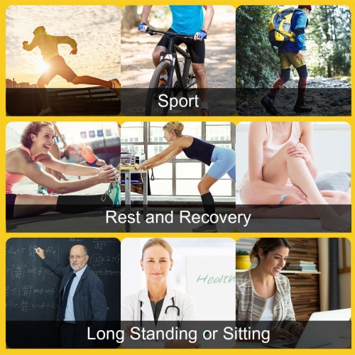 Bas de compression 20-30mmHg : Soutien ferme pour une meilleure circulation, une réduction de l'enflure et une fatigue